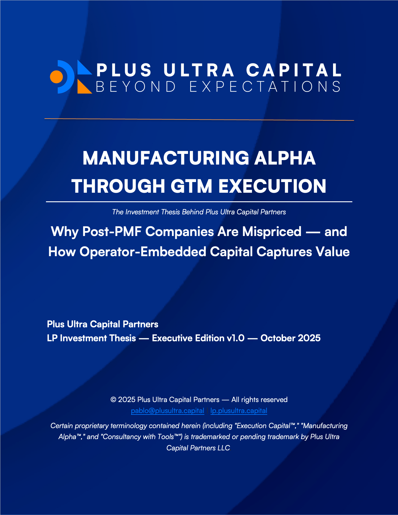 Manufacturing Alpha Exec Edition